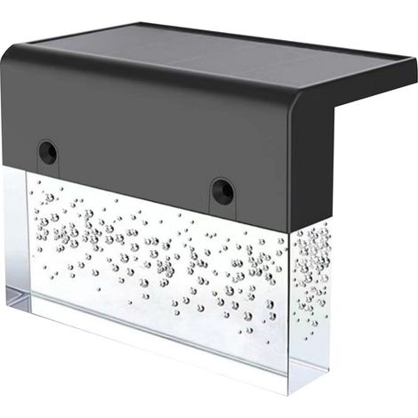 Luminaire Solaire Extérieur - Éclairage pour Marche - Lumière de Clôture Solaire - Pour Patio Escalier Jardin Porche - Lot de 4 (1/5)
