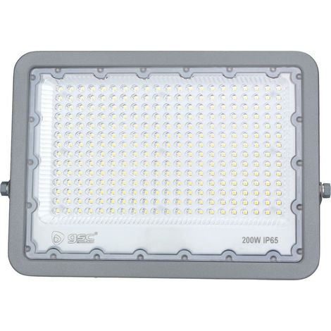 Proyector aluminio LED 200W 6500K IP65 Gris