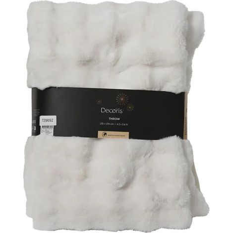 Coperta in poliestere bianca 130 × 170 cm (1/3)