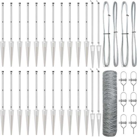 Maison Exclusive - Schweißdrahtzaun mit Spikes 50 x 0,6 m (B x H)
