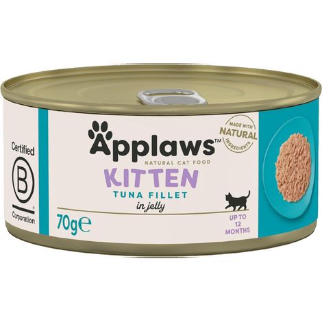 Applaws Alimento Umido Premium 100% Naturale per Gattini Junior Tonno 24x70g (1/4)