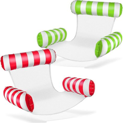 Fauteuil de natation gonflable pour piscine - Avec dossier et accoudoirs - Parfait pour la détente (1/5)