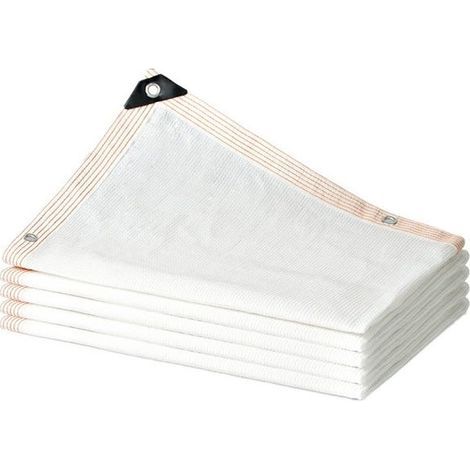 Outdoor shade netting (2 x 3 meters), UV resistant, anti-aging, suitable for gardens, patios, greenhouses, white. (1/5)