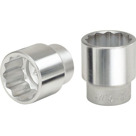 KS Tools 911.4124 Bussola poligonale 3/4", corta, 43 mm