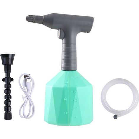 Pulvérisateur électrique avec buse, arrosoir portable pour pelouse et jardin (vert 1 L) (1/4)