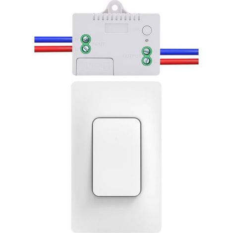 Interruttore wireless - 1 kit interruttore wireless autoalimentato, telecomando radio bidirezionale - per illuminazione domestica