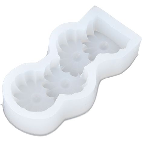 Kerzenformen aus Silikon, leicht zu entformen, lebensmittelechtes Silikon, DIY-Schokoladenkuchenform für DIY-Bastelarbeiten und Heimdekoration, Daisy (1/5)