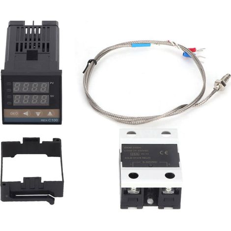 Controlador de temperatura, 25A AC110V-240V PID de 14 bits, industria química para control de energía eléctrica.