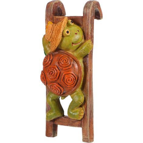 Schildkröten Blumentopf Deko aus Kunstharz mit flexiblem