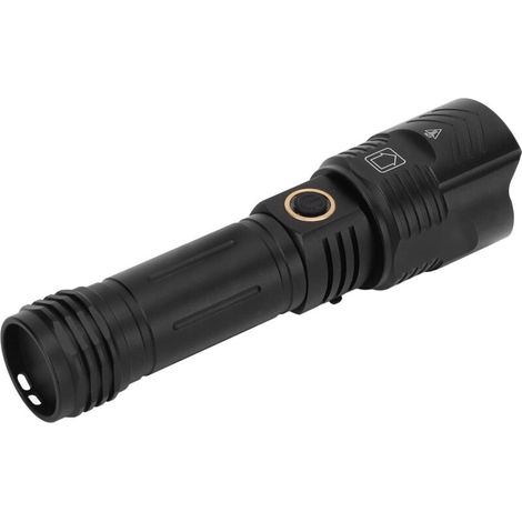 Camping Flashlight, IPX4 Fully Waterproof, Ultra-Bright USB Charging LED Flashlight with Anti-Slip Design and Telescopic Zoom for Emergencies (1/5)