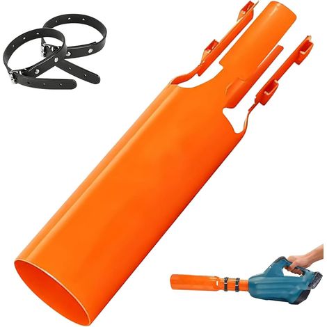 Amplificateur pour souffleur de feuilles, buse universelle, amplificateur pour souffleur de neige, turbocompresseur, pour jardins et pelouses, jaune (1/5)