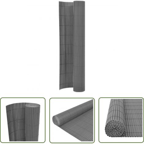 Clôture de jardin double face 110x300 Gris (1/5)