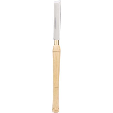Burin oblique 27,5 mm pour tour à bois, lame HSS, manche en bois dur, ciseau à bois allongé