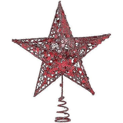 Décorations de Noël pour sapin de Noël : étoile à cinq branches (1/4)