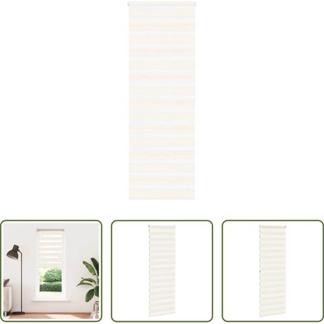 vidaXL Marmorbeige -  Doppelrollo Marmorbeige 85x200 cm Stoffbreite 80,9 cm Polyester (1/5)