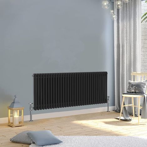 Warmehaus Traditional Double Column Black Radiator 600x1460mm (1/3)