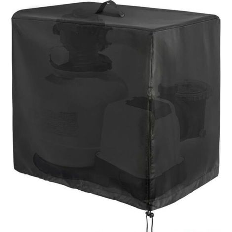 Housse de protection pour pompe de piscine, housse de pompe de piscine 84x61x86cm, housse de filtre à sable, piscine. (1/5)