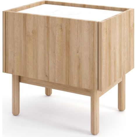 Commode : Eucalyptus / Chevrons scandi, Pieds Bois, 106 × 80 × 38cm (1/5)