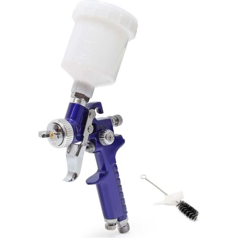 Wiltec Pistolet à peinture professionnel H2000P – HVLP – avec buse de 0,8 mm et godet de 125 ml – Aérographie, Tanning, Tatouage, Nail Art, Manucure
