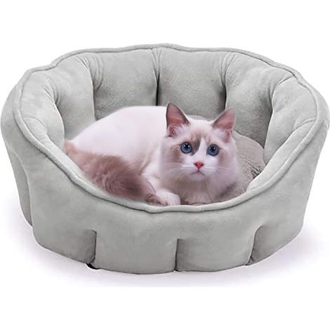 Lit Pour Chien - Lit Pour Chat - Coussin Animal De Compagnie - Panier Avec Bords Surélevés - 46 x 46 x 23 cm (1/5)