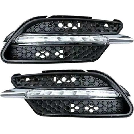 Grille de phare antibrouillard avant en nid d'abeille pour Mercedes-Benz (1/5)