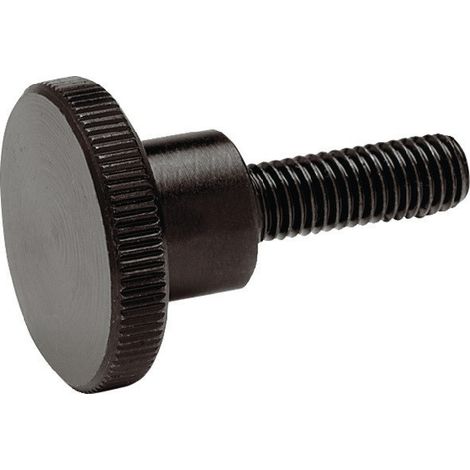 Ganter Norm elementi  alta viti ad alette – DIN 464  filettatura M4  Acciaio Brunito, nero, DIN 464-M4-10