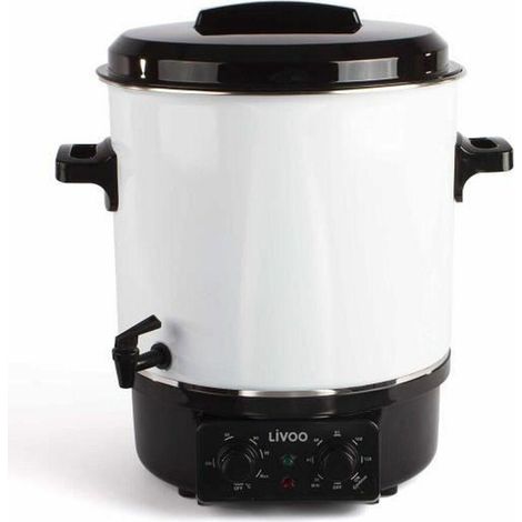 Livoo DOM334 sterilizzatore elettrico bianco e nero 27 litri