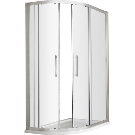 Balterley Kinvaston 1200x900mm Offset Quadrant Shower Enclosure with 8mm Glass, Bar Handle - Chrome