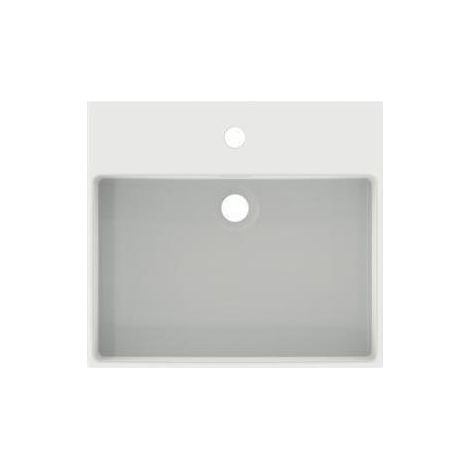 IS Waschtisch Extra, 1 Hl., m.Ül., 500x450x150mm, geschliffen, Seidenweiß (1/5)