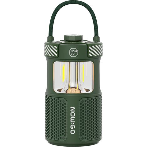 Lampada / Altoparlante da campeggio ricaricabile Follow Light F1 Verde - Now:go