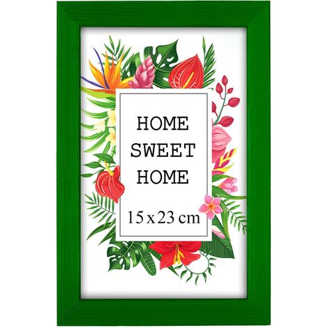 Cadre de l'image  15x21  Vert  Bois  Plexiglas  8 couleurs  10 tailles  Cadre d'affiche  Cadre photo (1/5)