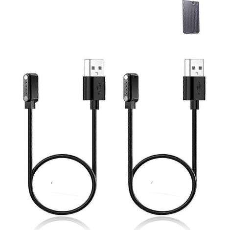 Lot de 2 câbles pour enregistreurs vocaux Plaud Note - Compatible AX, câble de chargement magnétique USB robuste, réf. : 2592 (1/5)