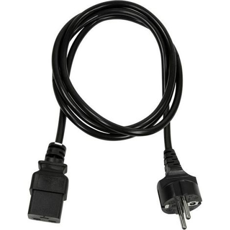 CP152 CÂBLE ÉLECTRIQUE NOIR 1,8 M CEE7-7 IEC C19 (1/4)