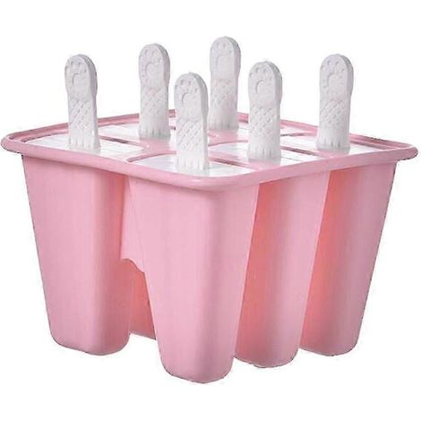 Machine à glaçons réutilisable en silicone-6 Cells Pink