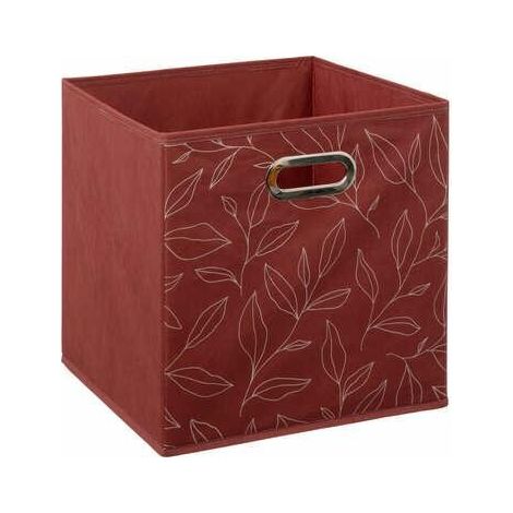 CAJA ESTANTERÍA 31x31cm Minimalista roja FABRICADA EN CARTÓN (1/3)
