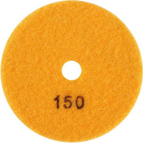 Disque Diamant 100mm pour Polissage Marbre Granit Pierre, Grain 150 (1/5)