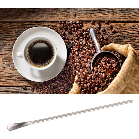 Kaffee- und Cocktailrührer aus Edelstahl 304, geruchlos und korrosionsbeständig, 32 g, geeignet für lange Getränke wie Tee und Milch (1 Stück) (1/5)