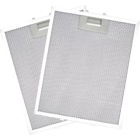 Aimoonsa – Lot de 2 filtres universels en aluminium 320 x 260 mm – 5 couches pour hotte aspirante – Filtre à graisse en métal (1/5)