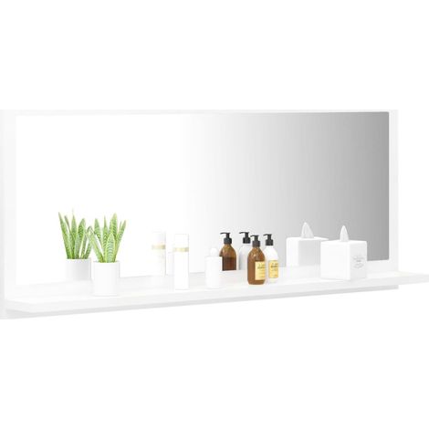 Miroir de salle de bain Blanc 90x10,5x37 cm (1/5)