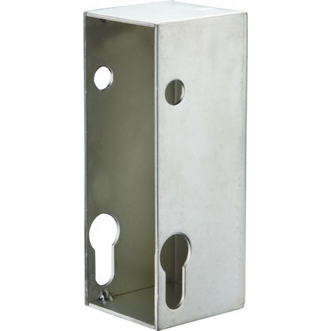 Scatola per serratura da incasso per cancello, asse 10mm, interasse 70mm zincato - THIRARD