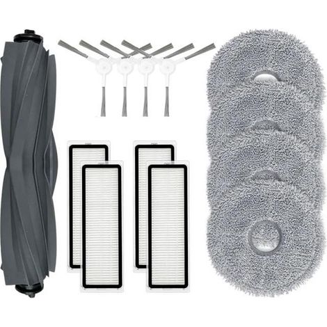 Set pièces détachées Dreame L10 Prime – brosse rouleau, 4 brosses latérales, 4 filtres HEPA, 4 serpillères (1/4)