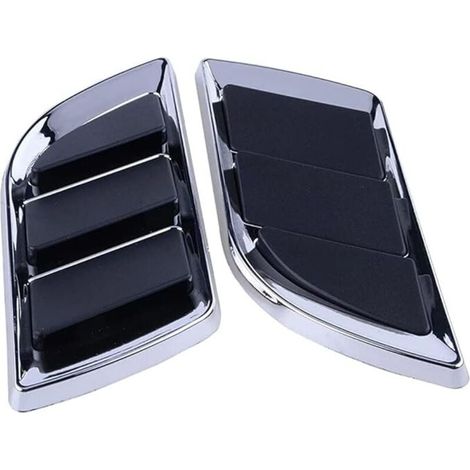 Car Side Air Vent Cover, 1 Pair of Car Exterior Wing Air Intake Grille Decoration Air Vent Sticker Air Intake Shovel Hood Cover (1/5)