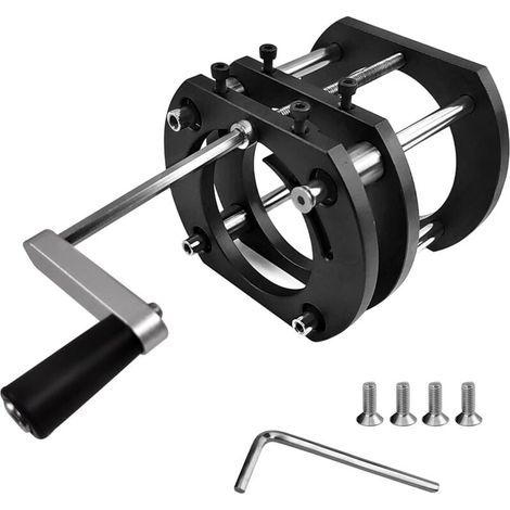 Tavolo elevatore per fresatrice per legno, tavolo elevatore di precisione per fresatrice, per motori con diametro di 64-65 mm, altezza massima di sollevamento 51 mm (1/5)