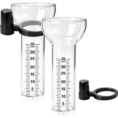 Pluviomètre - Résistant au gel - Verre de rechange - 35 mm - Pluviomètre numérique avec support - Compteur d'eau en verre pour mesure de l'eau de pluie - Affichage de l'eau de jardin en plein (1/5)