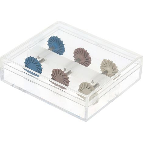 Kit de 6 brosses flexibles en spirale pour polissage des disques en résine composite dentaire (1/5)