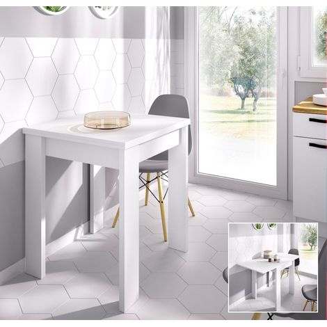 BOK Mesa Comedor Extensible Blanco (1/5)