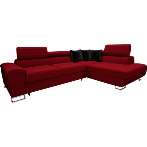 Canapé d'angle Comfivo Ruta II, Venus Velvet 2926 + Magic Velvet 2219, Disponible, 270x202x71cm, 0 (1/5)