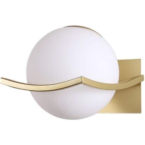 Applique d'intérieur, source lumineuse E27, applique LED (sans ampoule), doré, lumière chaude (1/5)