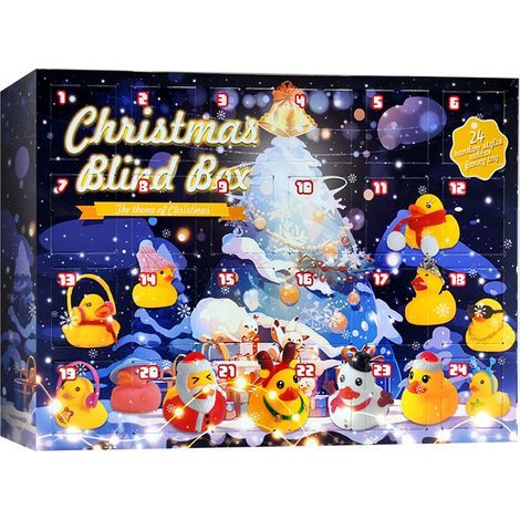 Christmas Advent Calendar, Surprise Box, Cute Yellow Duck, Christmas Countdown, Type 2 (1/5)