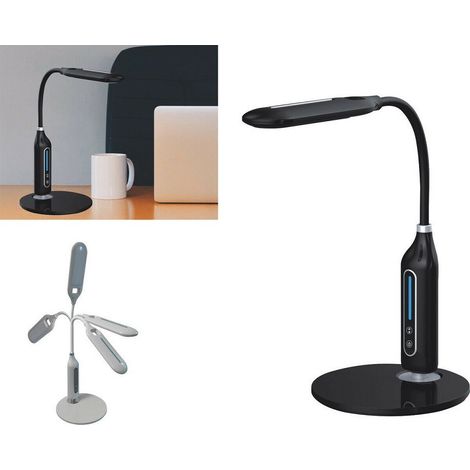 TrAdE Shop Traesio - Lampada Da Tavolo Scrivania Led Luce Touch Snodabile Dimmerabile 3 Modalita' - (1/5)